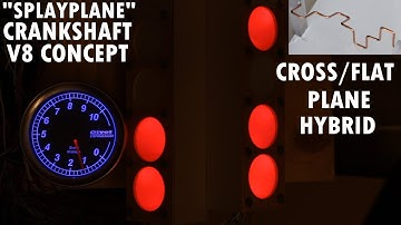 "Splayplane"  cross/flatplane hybrid V8 concept AudioVisual demo (crankshaft* shown at end)
