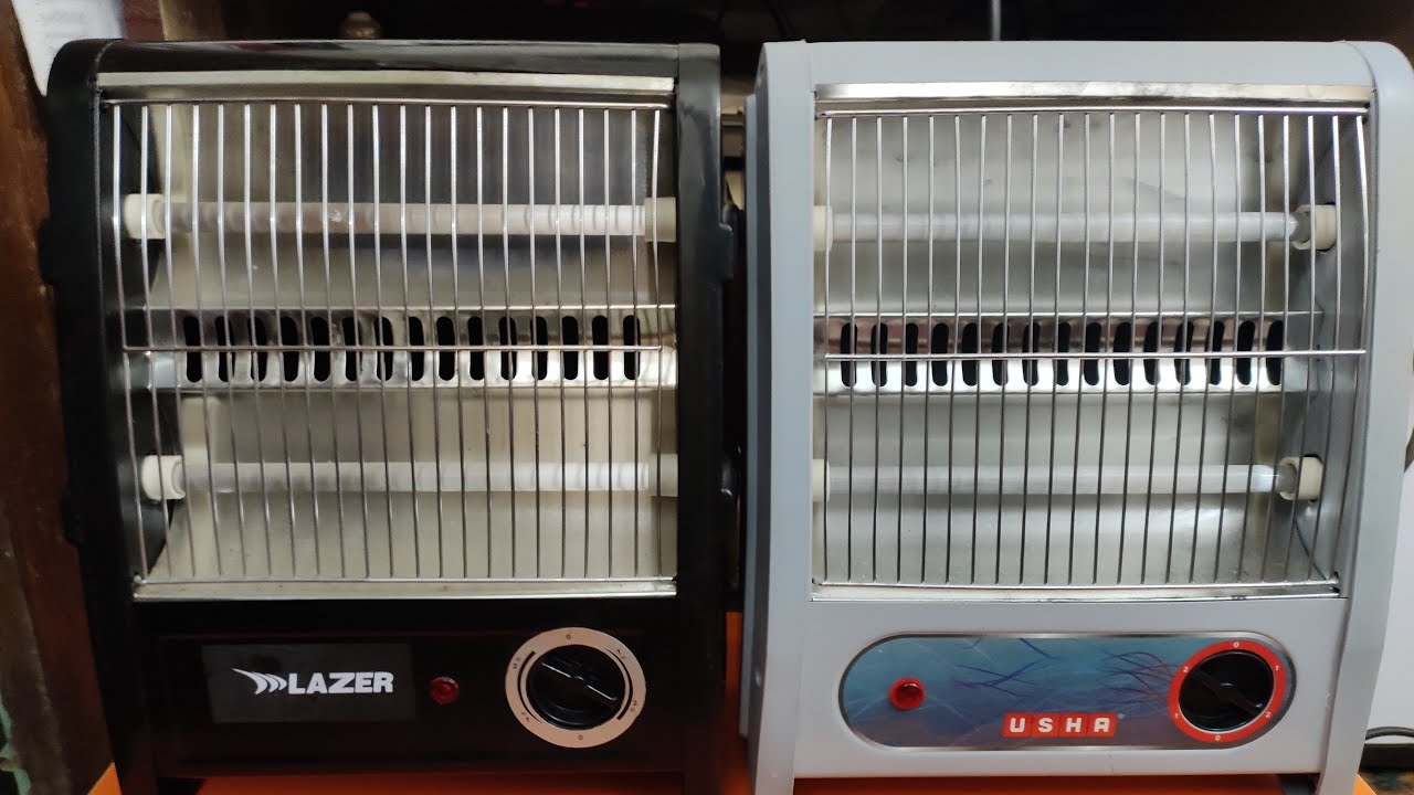 Lazer Heat Ways 2 Rod Heater Vs Usha Quartz Heater : Which one is better? -  YouTube