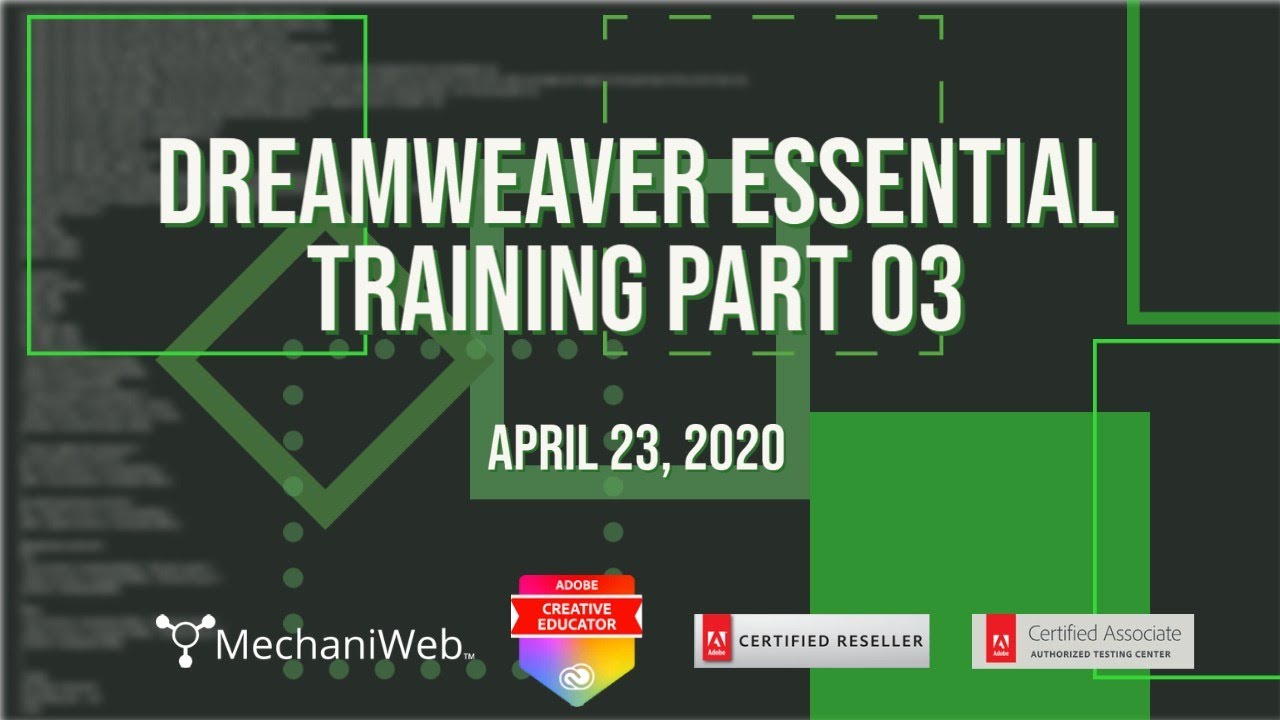 Dreamweaver Essential Training Part03 YouTube