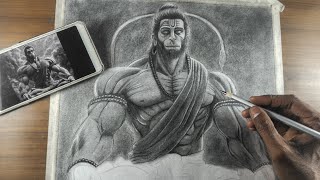 Lord Hanuman Ji 🚩 Drawing, Pencil Sketch (Part-2).....