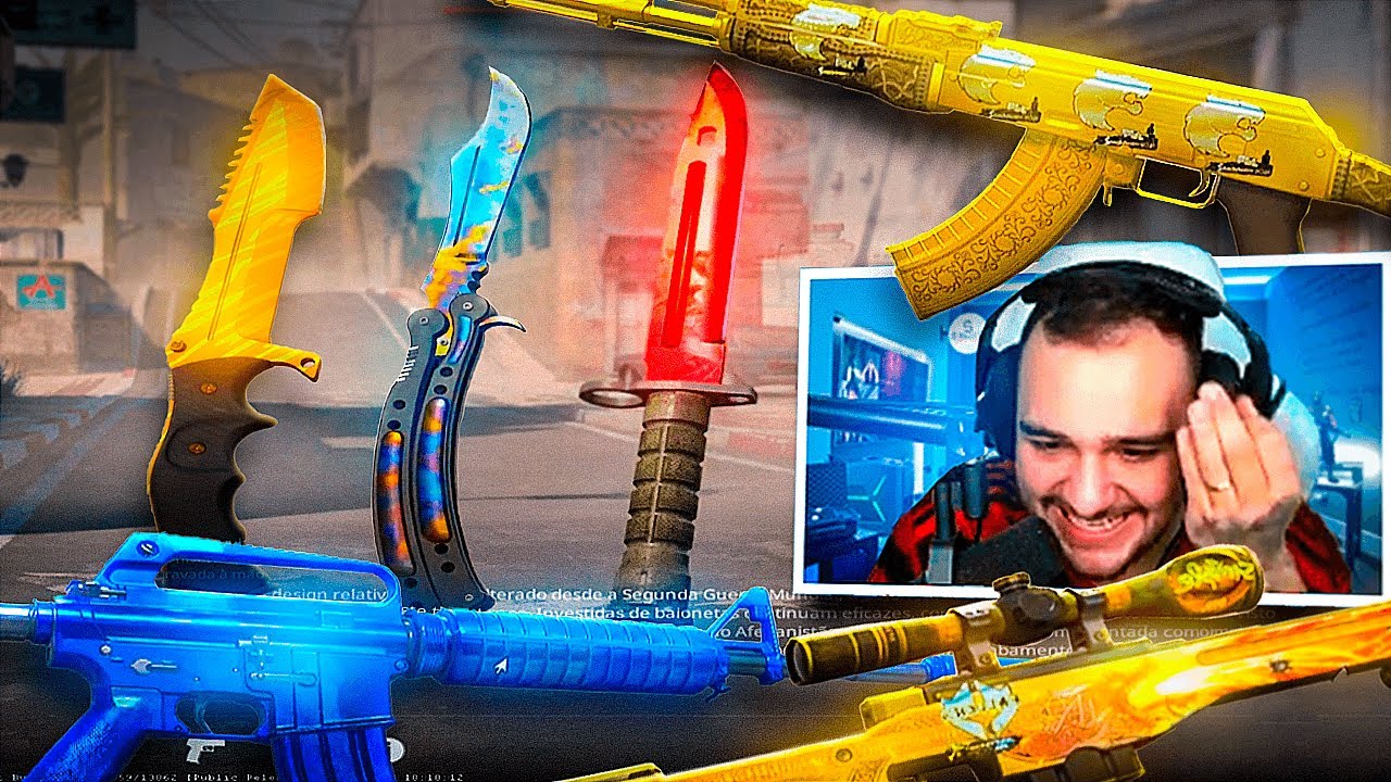 Reagindo ao meu INVENTÁRIO no CS:2 ( BLUE GEMs, DLore, Howl e muito ...