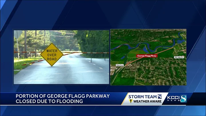 Des Moines closes George Flagg Parkway due to risi...