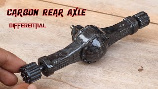 How do I Copy an RC Truck Rear Axle With Carbon Fiber.