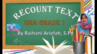 RECOUNT TEXT dalam bentuk BIOGRAPHY - PERSONAL RECOUNT - Materi Bahasa Inggris untuk  SMA Kelas X