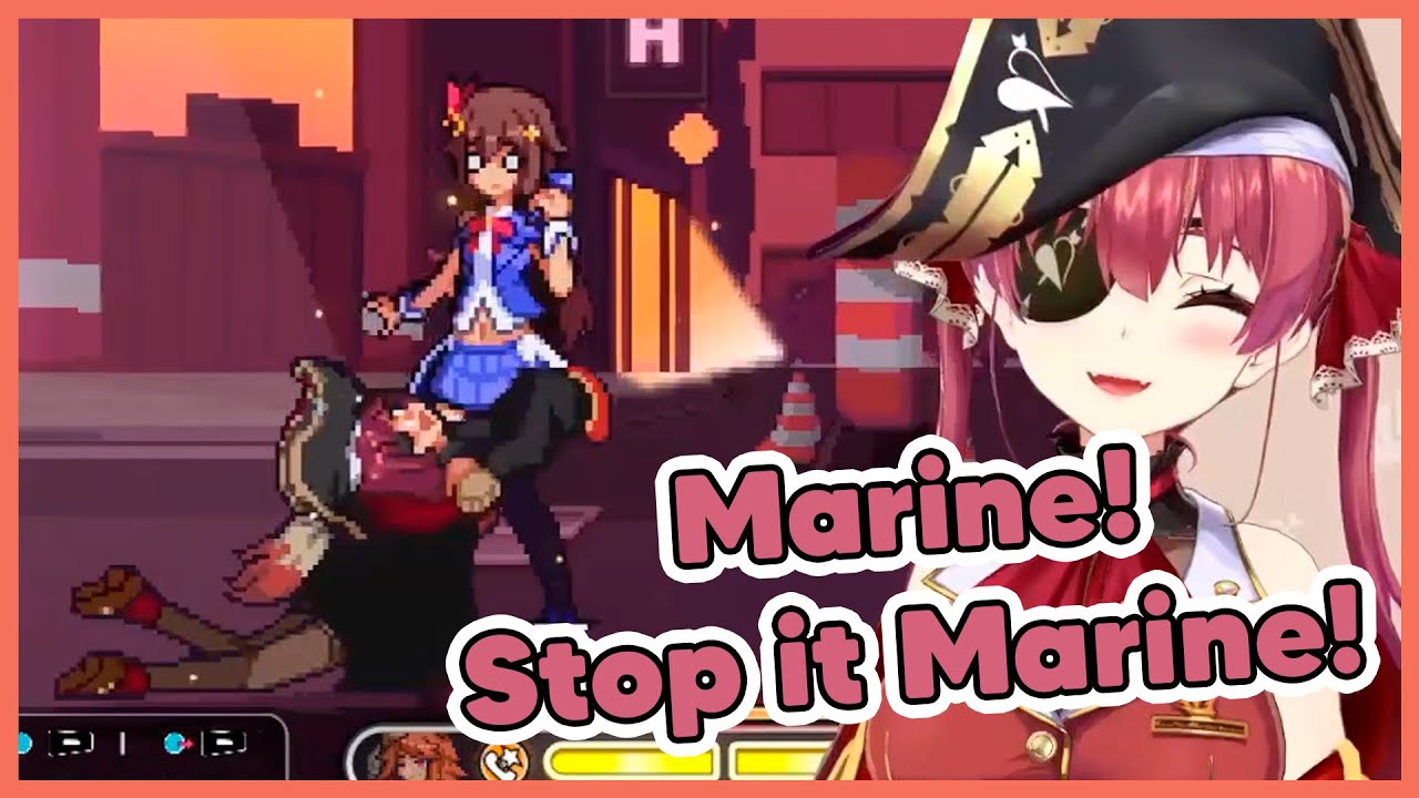 Marine reacts to her horny collab attack【Idol Showdown】