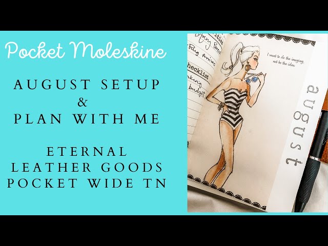 AUGUST Setup & Plan With Me | Pocket Moleskine Daily | Pocket