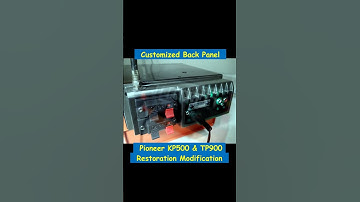 Pioneer KP500 & TP900 Restoration Modification Customized Back Panel