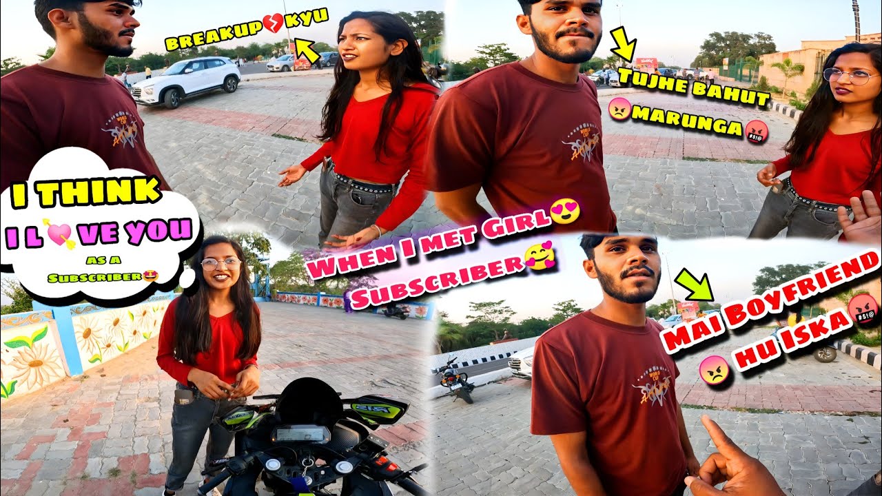 Cute Girl😍 Want to Meet me🤩|| 😱Catched by her Boyfriend🤬|| R15v3 Bs6 training biceps workout