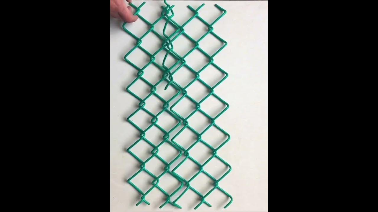 how-to-link-2-pieces-of-chain-link-fence-together-youtube