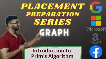 Introduction To Prims Algorithm | MST | Graph 21 | Placement Preparation Series
