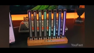 NEW 12-Bit RGB Pickup Level Light LED Display Sound Level Meter Music Indicator Desktop Light