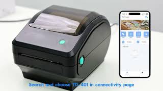 How to Connect Label Printer with Print-Label App on Your Phone (TD-401) screenshot 4