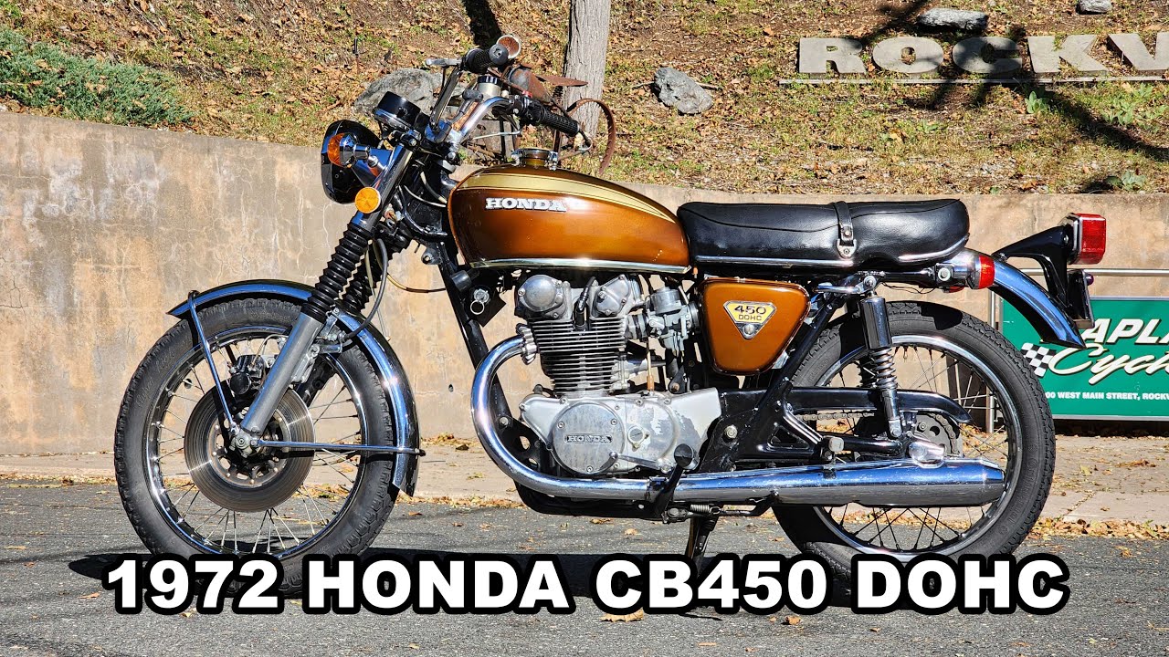 1972 HONDA CB450K5 SUPER SPORT CANDY GARNET BROWN - YouTube