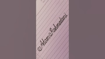 Write the name using cursive letters #shorts #handwriting #writing