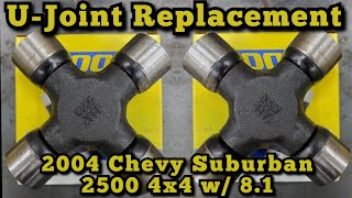 U-Joint Replacement  2004 Chevrolet Suburban 2500 4x4 w/ 8.1 - Universal Joint Remove & Replace  CTB