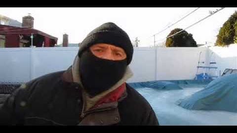 The best example of making snow from boiling water