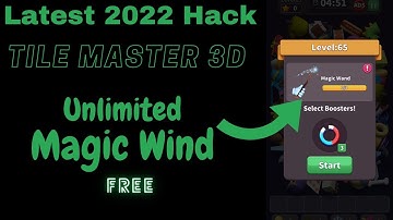 Tile Master 3D Unlimited Free Magic Wind Trick 2021 | Gam Tricks 2021 | Unlimited Free Magic Wind