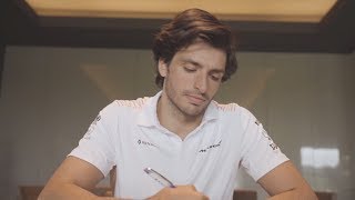 Carlos Sainz Reads Emotional Letter Thanking McLaren