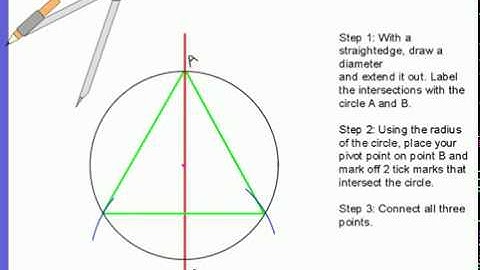 Constructing Equilateral Triangle INSIDE a Circle