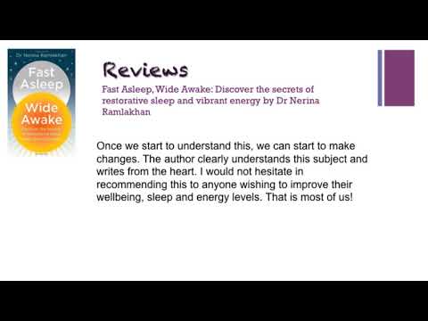 Fast Asleep, Wide Awake Discover the secrets of restorative sleep and vibrant energy