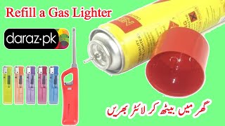 Gas Lighter Refill at Home Very Easily | How to Refill Gas Lighter