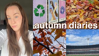 autumn diaries! thrifting haul, afl, hunters market & events / grwm! weekly vlog