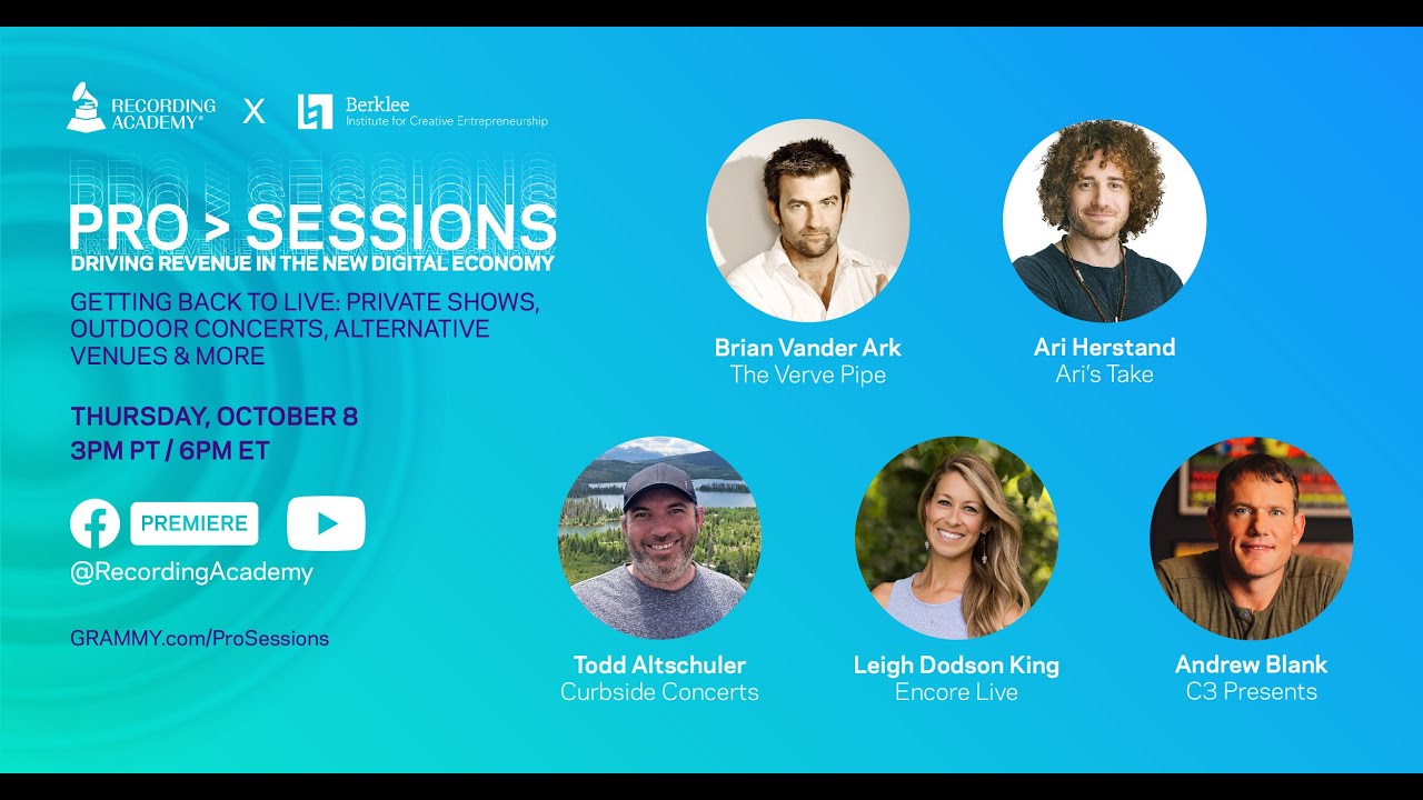 Pro Sessions: Private Shows, Outdoor Concerts, Alternative Venues & More