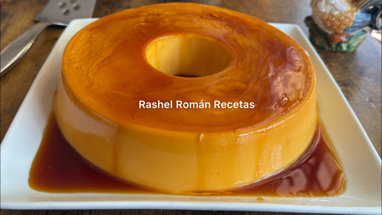 FLAN CON CARAMELO Y QUESO CREMA sin horno 👩‍🍳