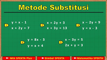 METODE SUBSTITUSI, Untuk Menyelesaikan Sistem Persamaan Linear Dua Variabel. Part 1, SMP Kelas 8 & 9