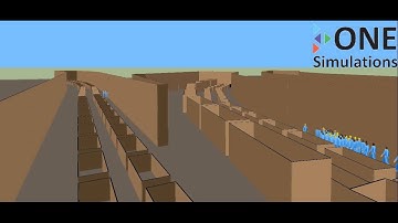 Evacuation of a road tunnel by ONE Simulations