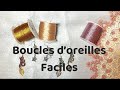 Tattingtuto de frivolit  boucles doreilles faciles en frivolit