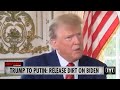 Trump to Putin: Release Dirt on Biden