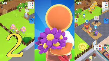 Flower factory tycoon Gameplay Mobile Game Walkthrough All Levels Android Ios #2