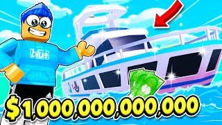 Buying The 1 TRILLION DOLLAR YACHT In YouTube Life! (Roblox)