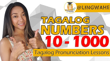 Tagalog Pronunciation: Tagalog numbers from 10s to 1000