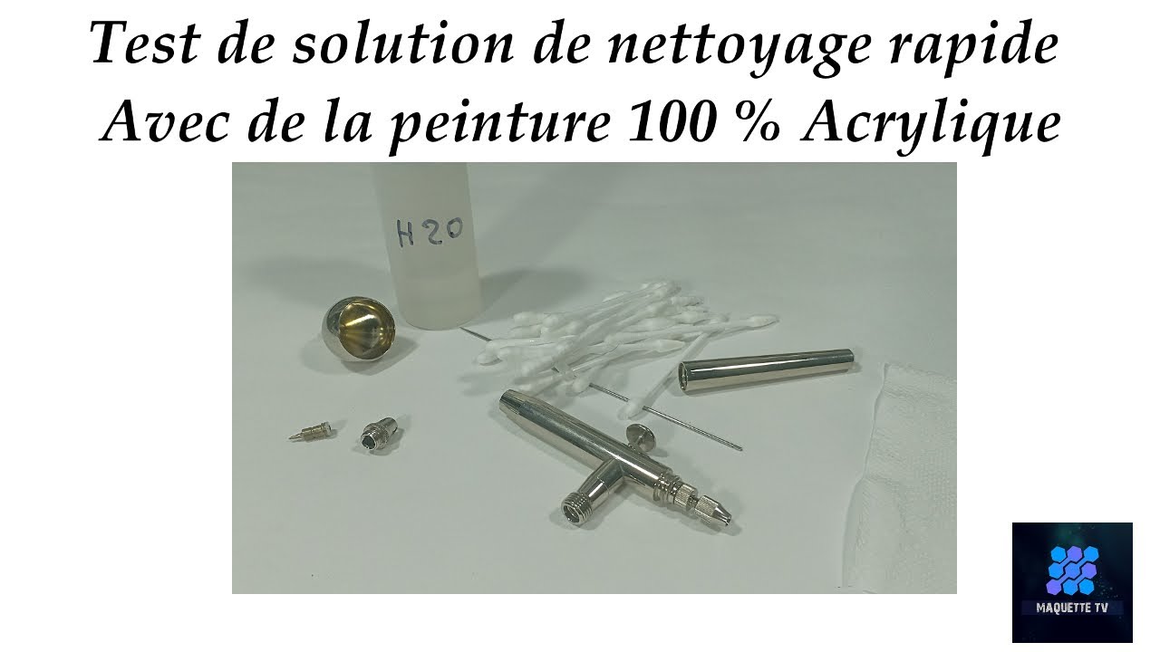 Test nettoyage rapide d'aerographe pour peinture acrylique YouTube — free download