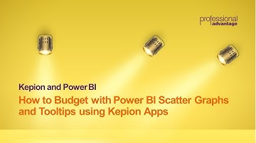 How to Budget with Power BI Scatter Graphs and Tooltips using Kepion Apps.