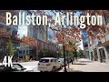 Ballston, Arlington VA | Afternoon Walk | 4K | USA
