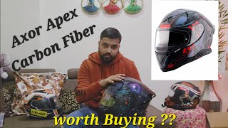 Axor Apex Carbon Fiber | Is It Worth 12000/- | Best Budget Carbon Fiber Helmet ?