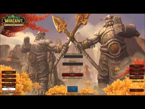 Mists Of Pandaria Login Screen Music