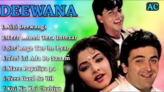 Deewana Movie All Songs    Audio Jukebox   Rishi Kapoor & Divya Bharti,Shahrukh Khan Thumb