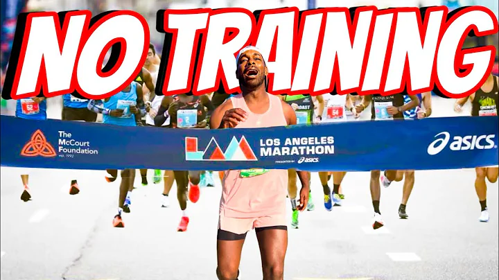 I RAN A MARATHON WITHOUT TRAINING !!