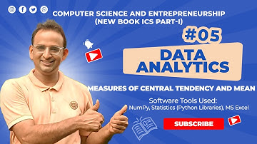 New ICS 1st Year Book 2025 | Chapter 5 Mean & Central Tendency | ICS Computer | First Year Computer