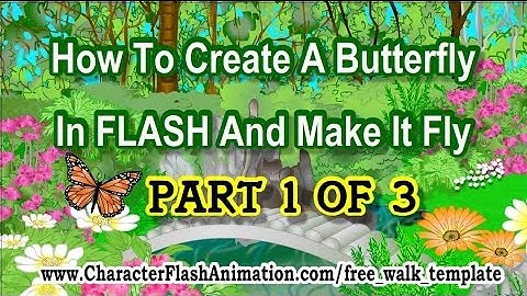 Tutorial How-To Create a Butterfly In Flash and Make It Fly Part 1 of 3