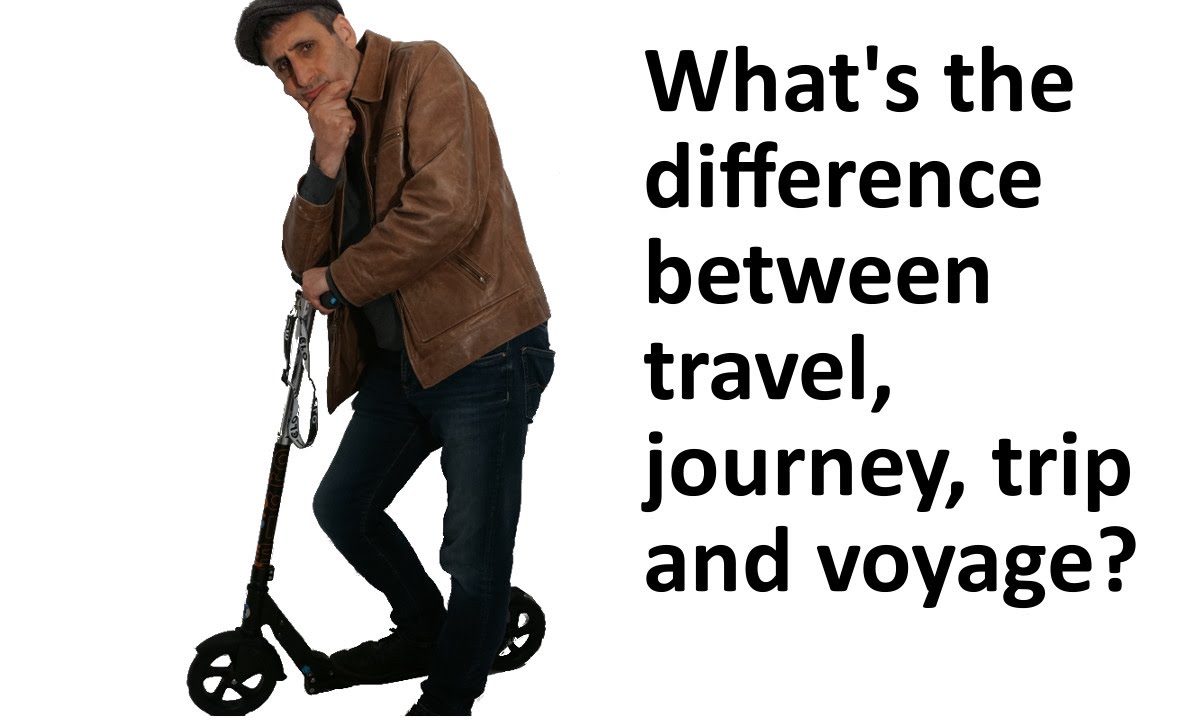 difference between journey trip and voyage