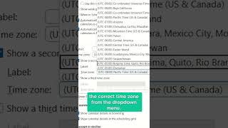 How to Add Time Zones to Microsoft Calendar screenshot 4