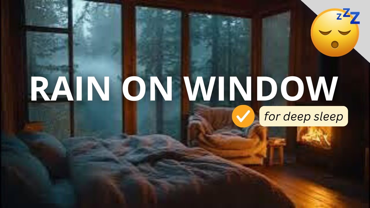 Rain on Window Ambience | Relaxing Rain Sounds for Sleep, Study ...