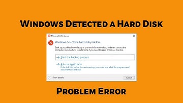 Fix Microsoft Windows Detected a Hard Disk Problem Error - Easy Method