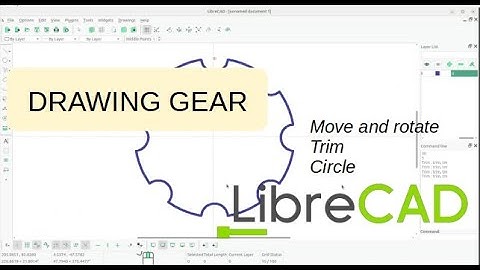 How to Draw a Gear - LibreCAD