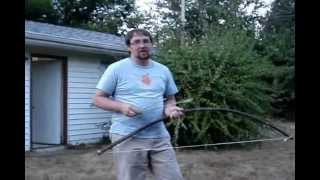 Three Minute Maplewood Bow and Homemade Arrows